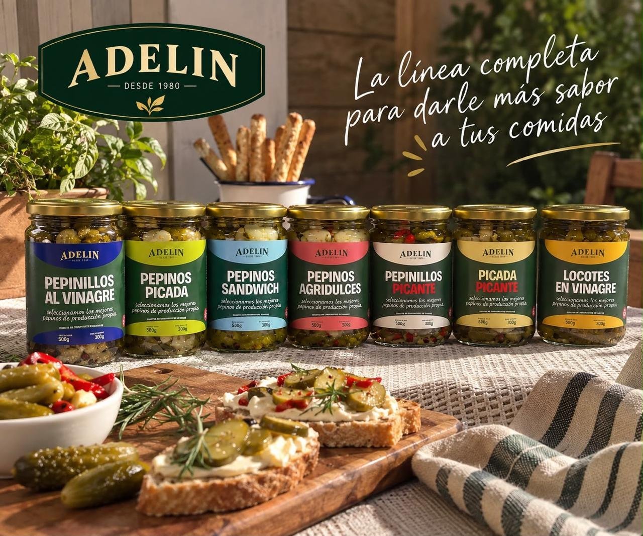 La línea completa de conservas Adelin